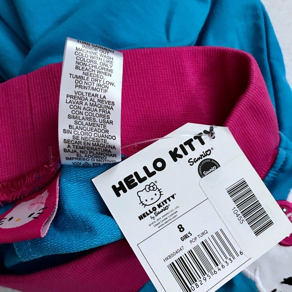❌SOLD❌ Hello Kitty NWT Loungewear Jogger for Girls Size 8 - Picture 8 of 8